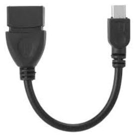 Cabo OTG Micro USB para USB Femea