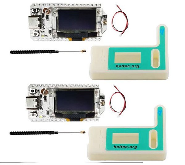 Módulo LoRa heltec com versão atualizada + case, 0,96 OLED SX1262