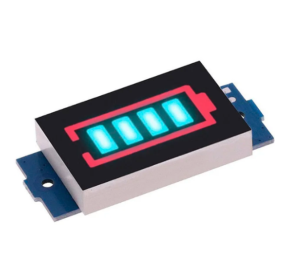 Voltímetro Indicador Carga Bateria Litio 18650 3s 12,6v Azul