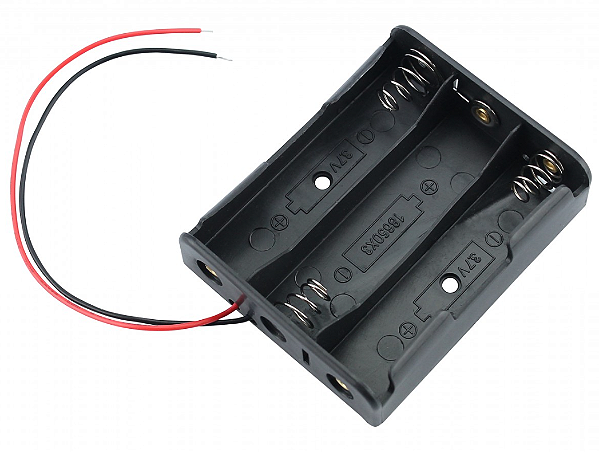 Suporte para Bateria 18650 Li-ion - 3 Slots