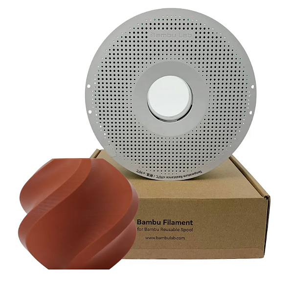 Filamento Pla 3d Bambu Lab 1kg 1,75mm C/ Carretel Cor Marrom