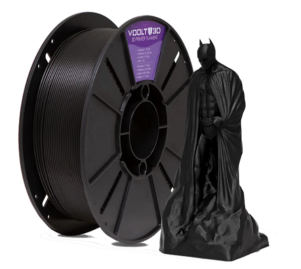 Filamento PLA Preto Velvet High Speed 1Kg