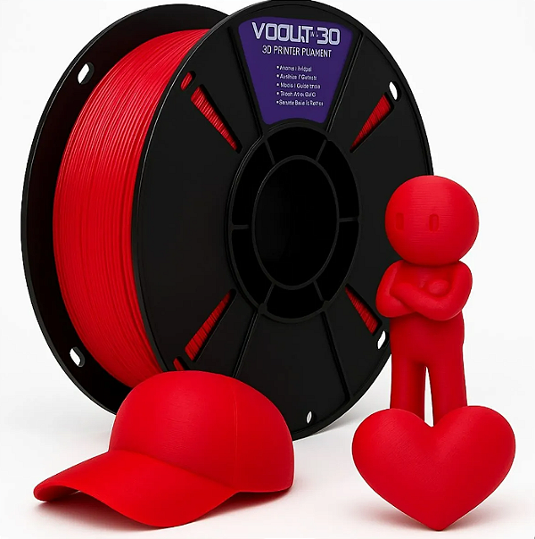 Filamento PLA Vermelho Velvet High Speed 1Kg