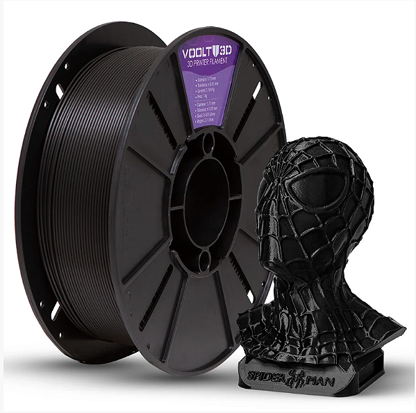 Filamento PLA Preto High Speed 1Kg