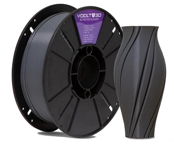 Filamento PLA Cinza Grafite Velvet High Speed 1Kg