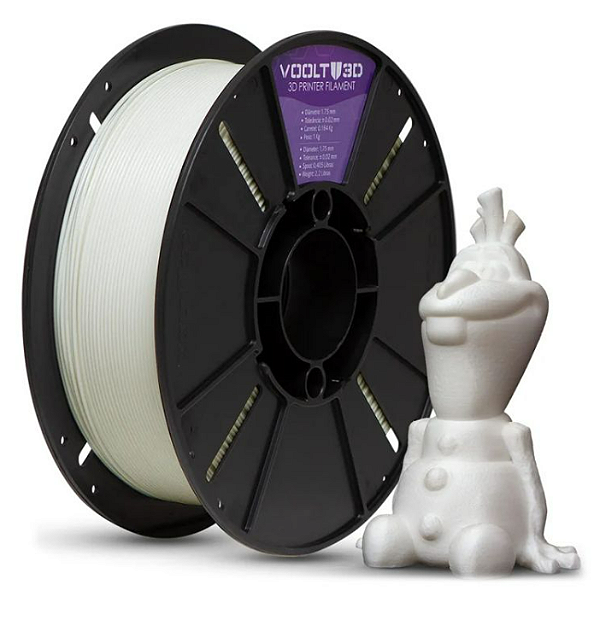 Filamento PLA Branco Off White Velvet High Speed 1Kg