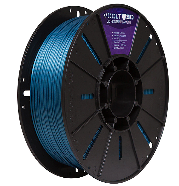 Filamento PLA Azul Metalizado V-Silk High Speed Premium - 1Kg