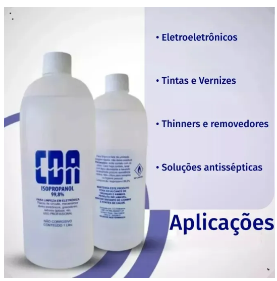 Alcool Isopropílico Cda Puro 99,8% 1 Litro