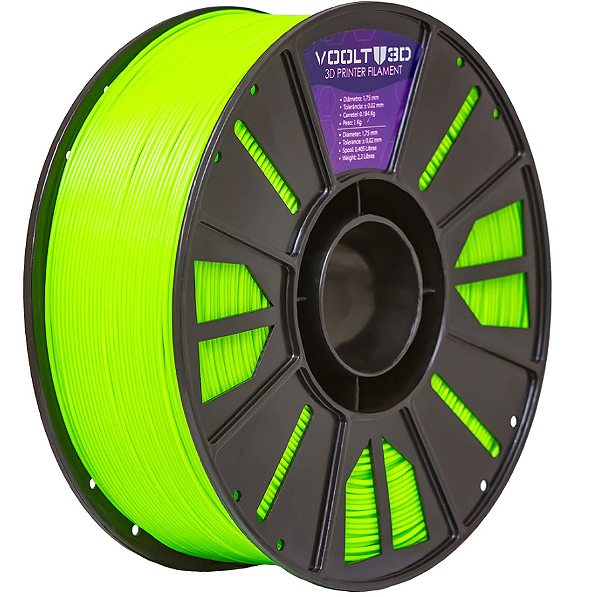 Filamento ABS Verde Neon High Speed Premium 1Kg