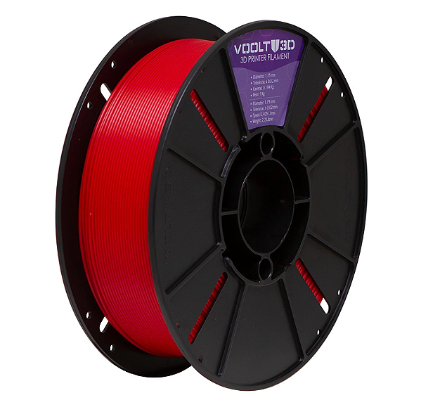 Filamento ABS Vermelho High Speed Premium 1Kg