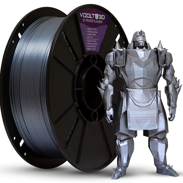 Filamento PLA Inox V-Silk High Speed Premium - 1Kg