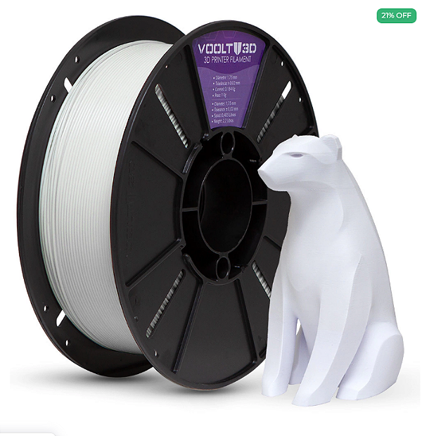 Filamento PLA Branco Velvet High Speed 1Kg