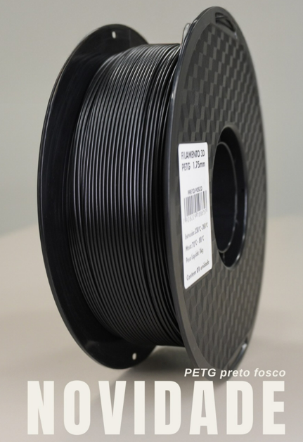 PETG PRETO FOSCO 1KG (1.75MM)