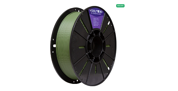 Filamento PLA Verde Oliva Velvet High Speed Premium - 1Kg