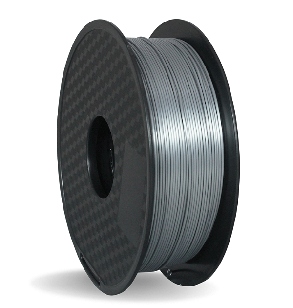 Filamento PLA Silk Prata 1kg 1.75mm Para Impressora 3D Efeito Brilhante