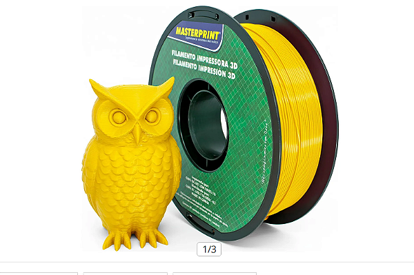 PLA AMARELO - ROLO 1KG