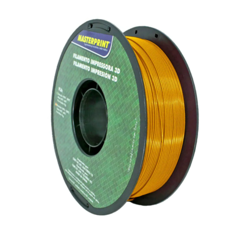 Filamento PLA Dourado 1kg 1,75mm Para Impressora 3D