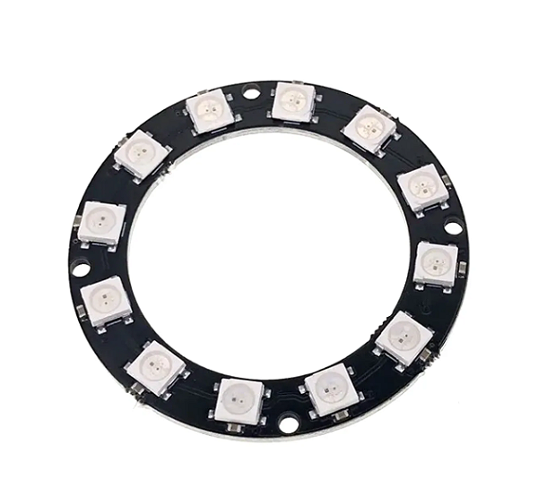 Módulo Led RGB 5050 WS2812 Endereçável 12 Leds / Bits Anel de Led