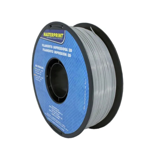 Filamento ABS Cinza 1kg 1,75mm Para Impressora 3D Alta Reesistência