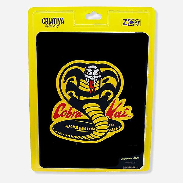 Placa Slim Metal Cobra Kai Netflix 26x20cm
