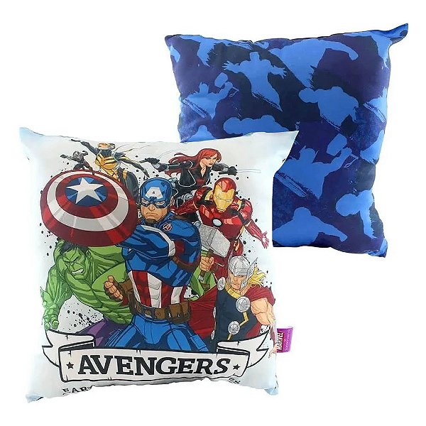 Almofada Microfibra Avengers em Ação MARVEL 40x40cm