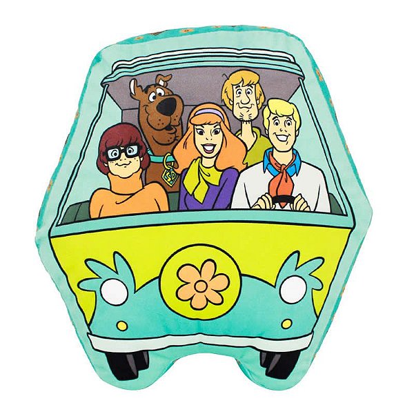 Almofada Formato Scooby Doo Mistery Machine Hanna Barbera 36cm