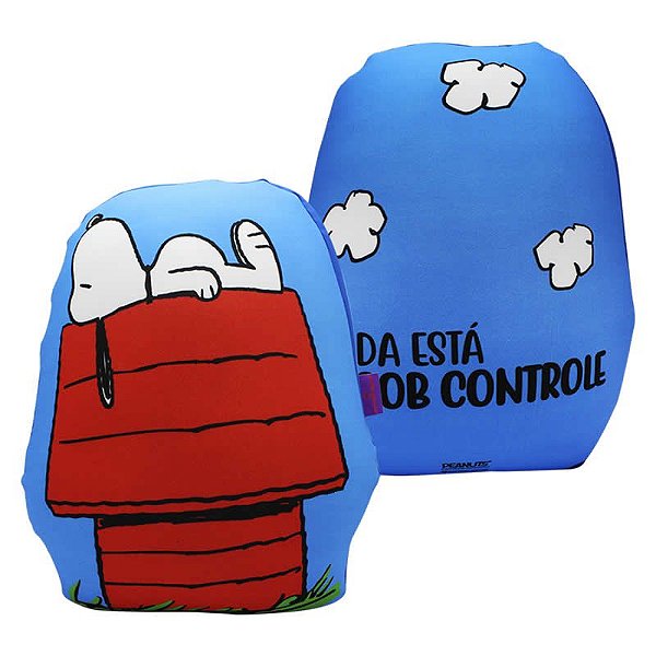 Almofada Formato Snoopy Dog House Microperolas 33cm