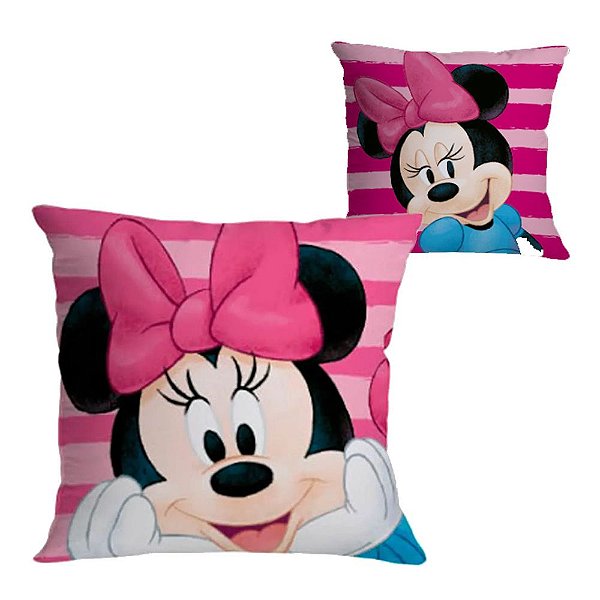 Almofada Microfibra Minnie Charmosa Disney 40x40cm