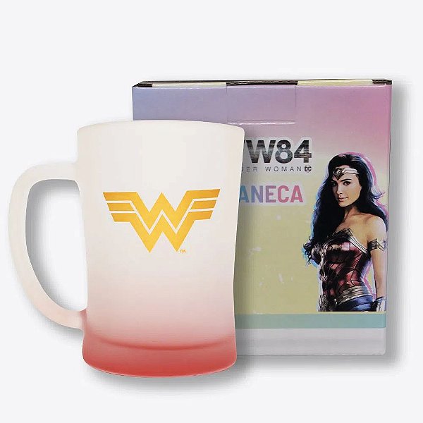 Caneca Chopp Fosca Mulher Maravilha DC Comics 650 ml