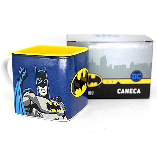 Caneca Cubo Batman Quadrinhos DC Comics 300ml