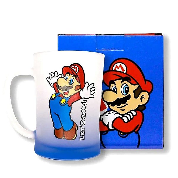 Caneca Chopp Fosca Super Mario Lets Go Nintendo 650 ml