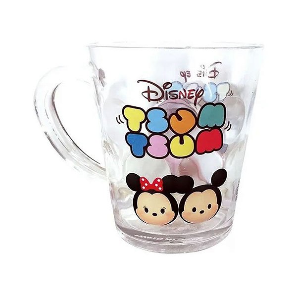 Caneca Acrílico Tsum Tsum Mickey Minnie Disney 200ml