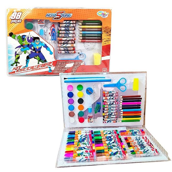 Kit de Pintura Infantil Patrulha Canina c/ Maleta 18 Peças