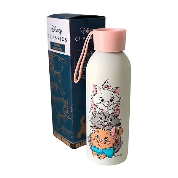 Garrafa Alumínio Com Alça Marie Aristocats 500ml