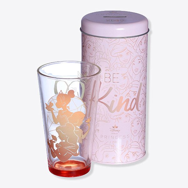 Copo Incan Princesas Disney Be Kind com Cofre 500ml