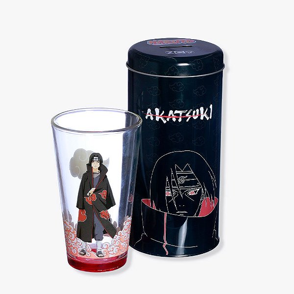 Copo Incan Itachi Uchiha Akatsuki com Cofre 500ml