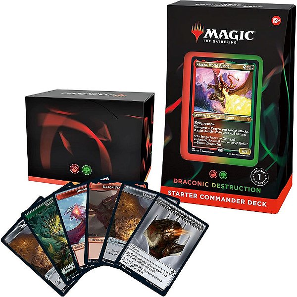 Magic The Gathering Deck Inicial de Commander Destruição Dracônica Super Geek Onde os
