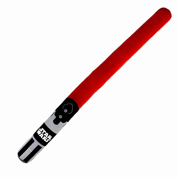 Almofada Formato Fibra Sabre de Luz Vermelho Star Wars 46cm