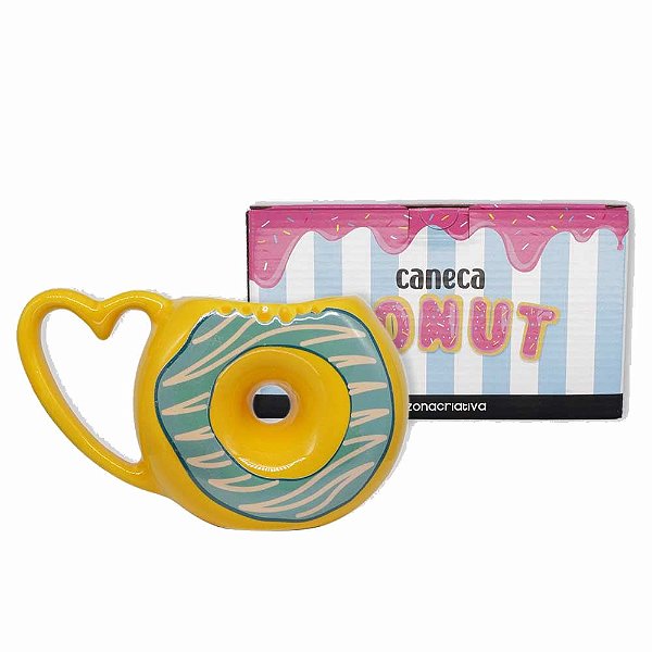 Caneca 3D Donuts Creme de Limão 200ml