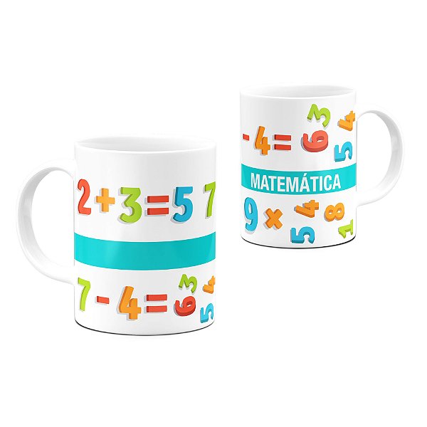 Caneca Matemática Azul 325ml