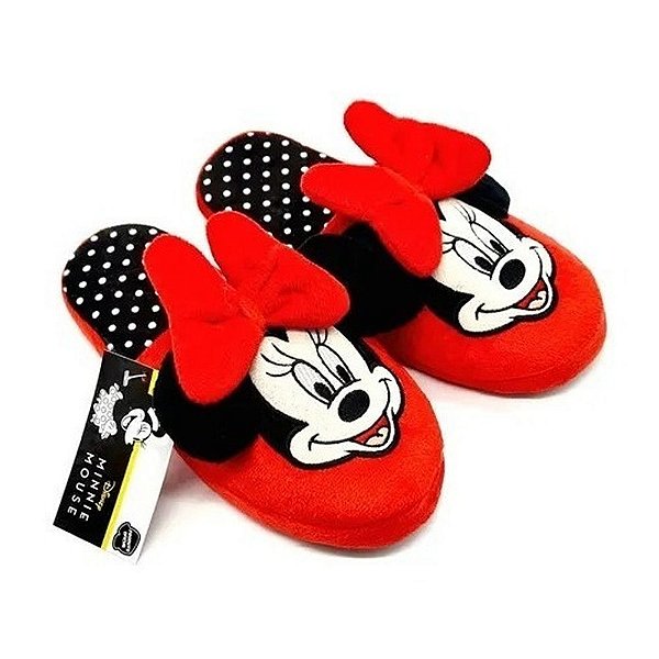 Chinelo de Quarto Minnie Risonha Disney