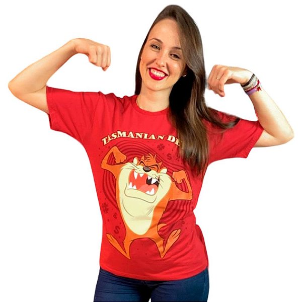 Camiseta Taz Mania Looney Tunes Clube Comix