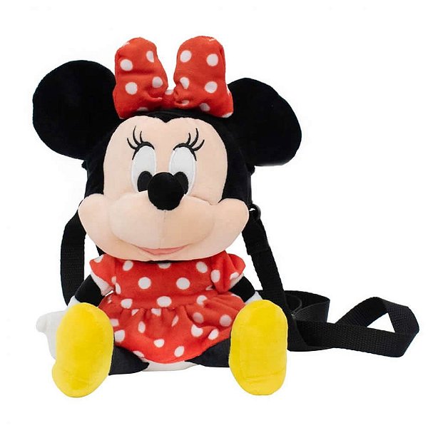 Bolsa Pelúcia Minnie Mouse Disney 23cm