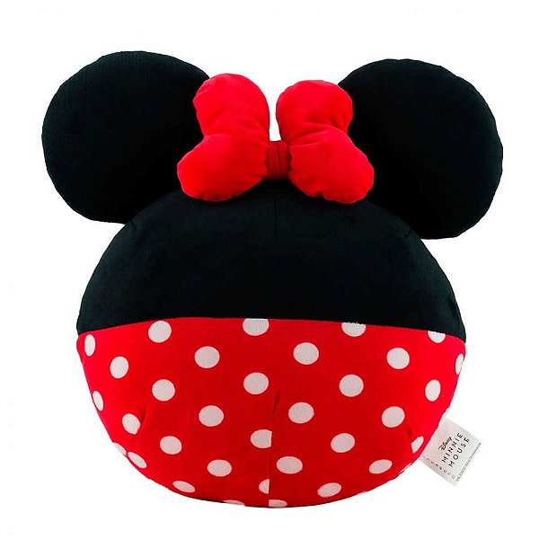 Almofada Pelúcia Orelhas Minnie Mouse Disney 40cm