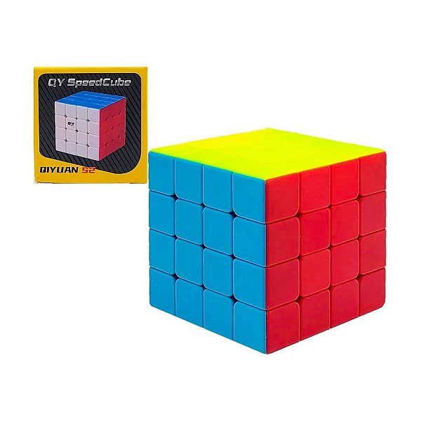 Cubo Mágico Profissional QY SpeedCube 4x4x4 6 cm - Super Geek - A