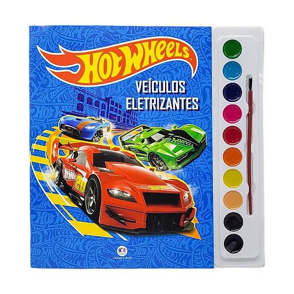 Livro Colorir Hot Wheels Veículos Eletrizantes