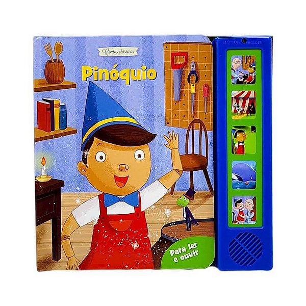 Livro Sonoro Contos Clássicos Pinóquio