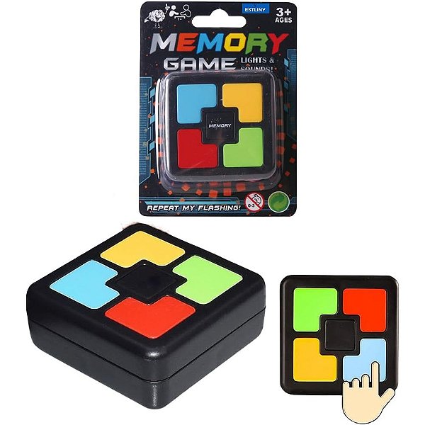 Jogo da Memoria Game Eletrônico com Luz e Som Ark Toys