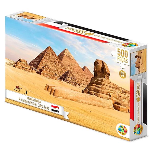 Quebra Cabeça Pirâmides de Gizé Cairo Egito GGB 500 peças
