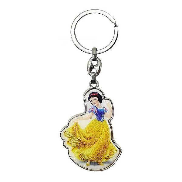 Chaveiro Metal Branca de Neve Princesas da Disney
